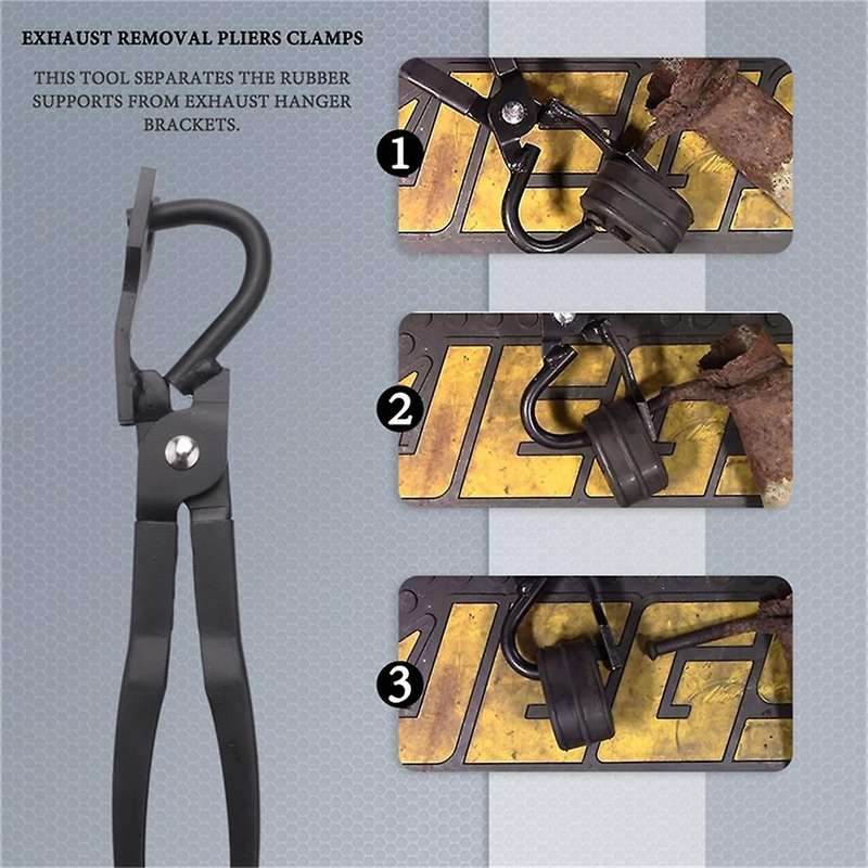 2pcs 38350 Exhaust Hanger Removal Pliers for Automotive Tool Black for Car Universal Auto Accessorie