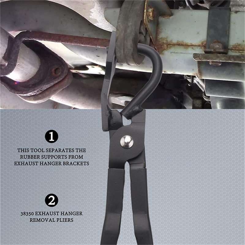 2pcs 38350 Exhaust Hanger Removal Pliers for Automotive Tool Black for Car Universal Auto Accessorie