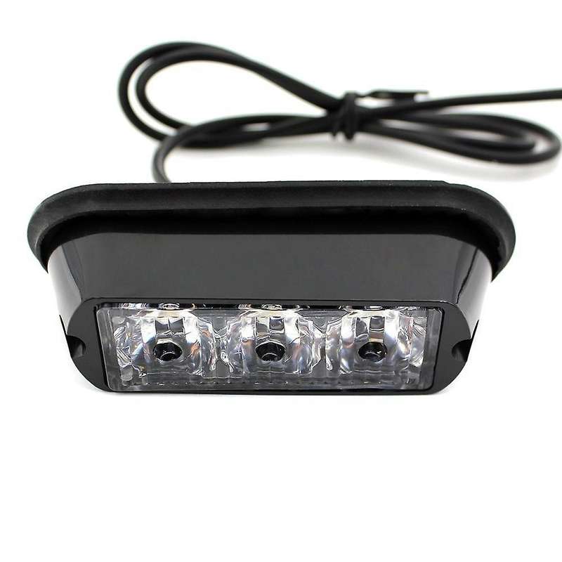 2Pcs 3-Led Strobe Light Yellow Waterproof Emergency Flash Turn Signal Side Warning Light for Suv Pic