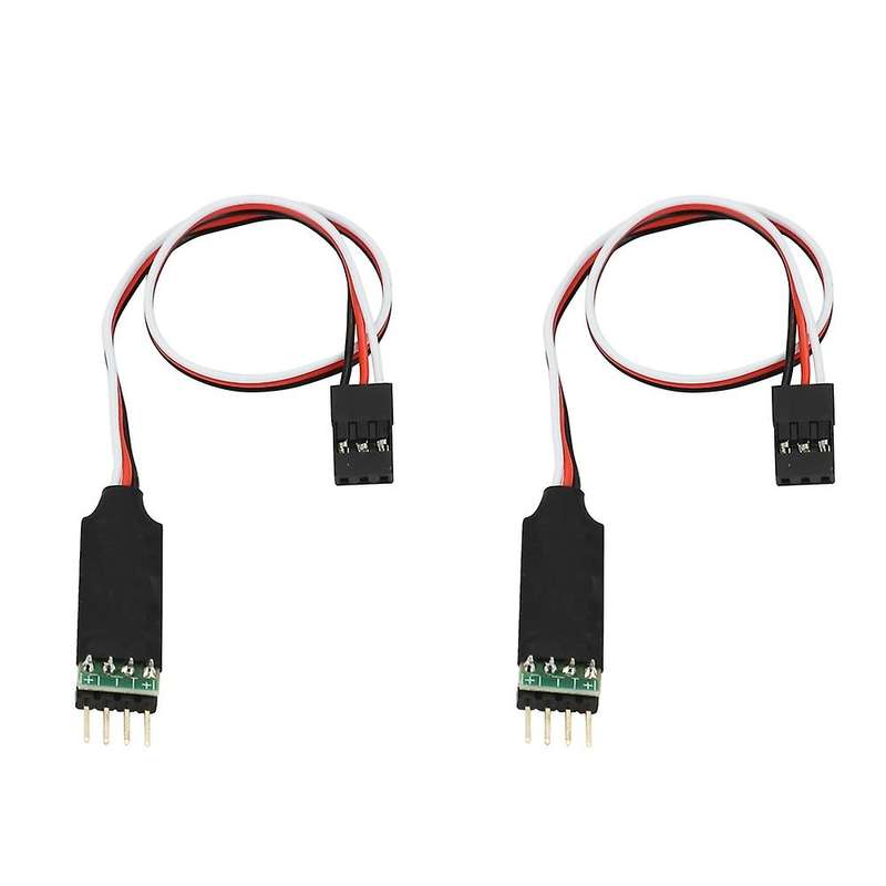 2Pcs 3CH 3-Channel LED Lamp Light Control Switch Panel Compatible 1/10 1/8 RC Model Car Axial SCX10
