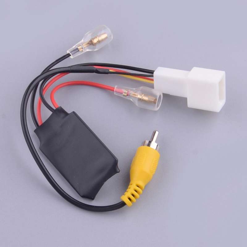 2Pcs 4 Pin Car Reverse Camera Cable Adapter Retention Wiring Harness Cable Plug Reversing Connector