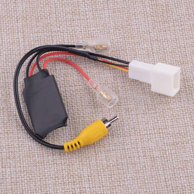 2Pcs 4 Pin Car Reverse Camera Cable Adapter Retention Wiring Harness Cable Plug Reversing Connector