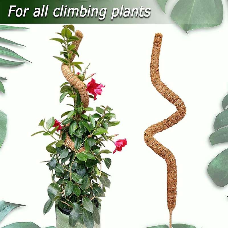 2pcs 48 Inch Moss Pole,bendable Moss Pole for Plants Monstera Climbing Plants Indoor,garden Trellis