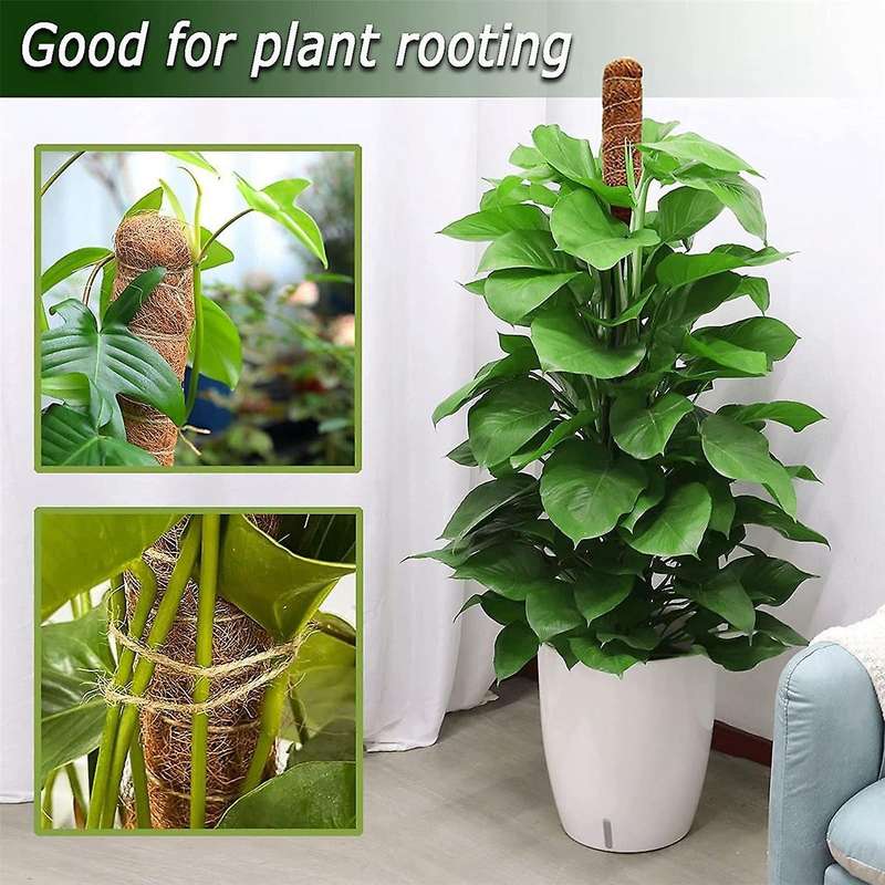 2pcs 48 Inch Moss Pole,bendable Moss Pole for Plants Monstera Climbing Plants Indoor,garden Trellis