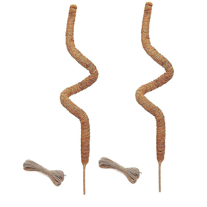 2pcs 48 Inch Moss Pole,bendable Moss Pole for Plants Monstera Climbing Plants Indoor,garden Trellis