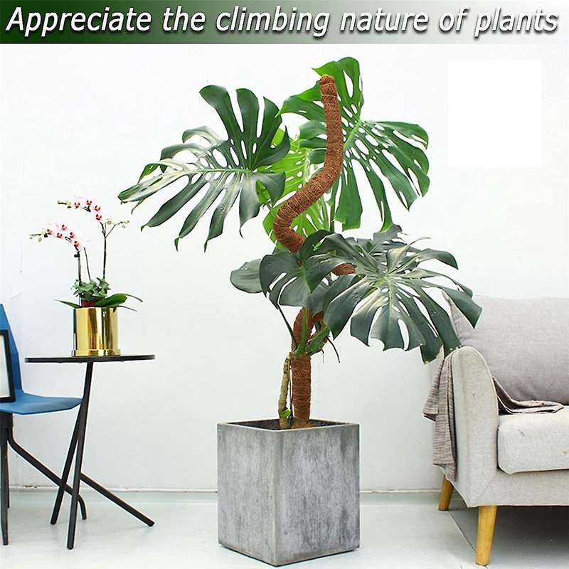 2pcs 48 Inch Moss Pole,bendable Moss Pole for Plants Monstera Climbing Plants Indoor,garden Trellis