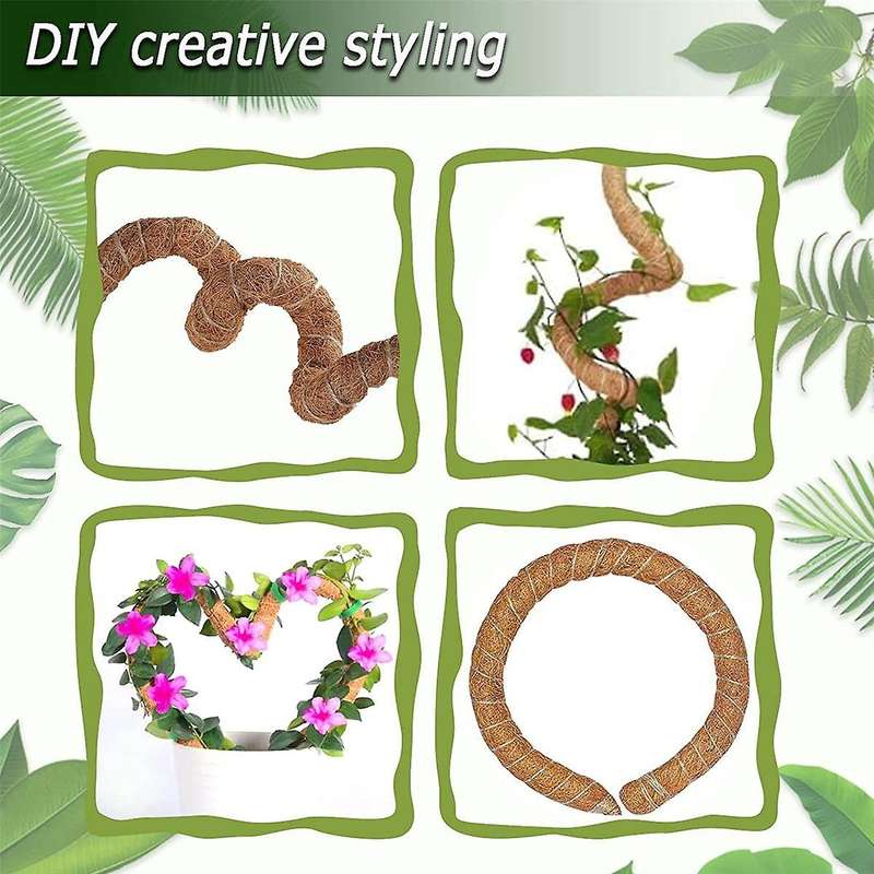 2pcs 48 Inch Moss Pole,bendable Moss Pole for Plants Monstera Climbing Plants Indoor,garden Trellis