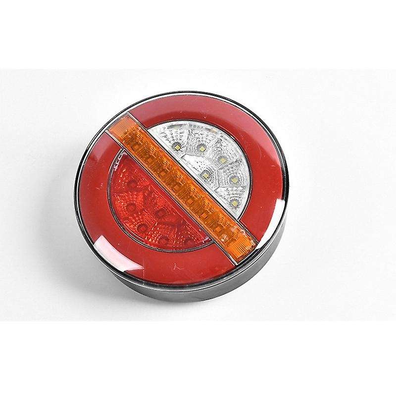 2Pcs 4Inch LED Trailer 24V Truck Tail Light Brake Light Car DRL Flow Turn Signal Lamp Strobe Light W