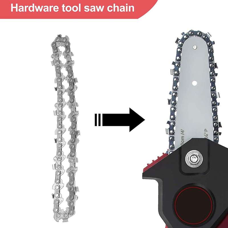 2pcs 4-inch 1/4inch Guide Saw Chain Mini Chainsaw Chain Compatible 4 Inch Cordless Electric Protable