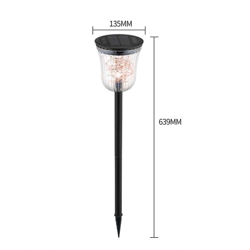 2PCS 50LED Solar Garden Lights- New LED Solar Path Lights, Waterproof,Outdoor Solar for Garden, Path