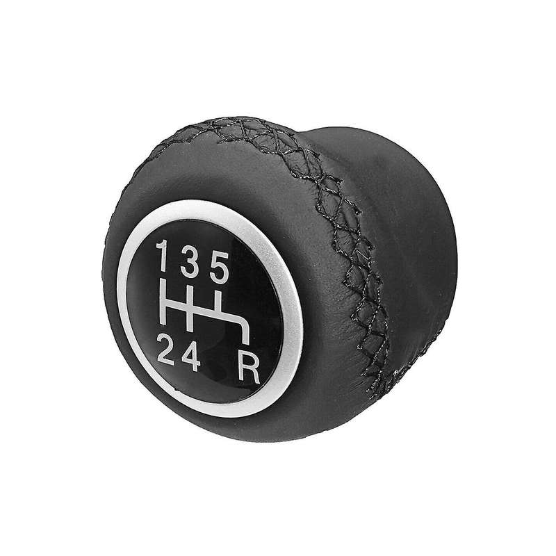 2pcs 5 Speed Leather Gear Shift Knob for Grande Punto 2006-2012
