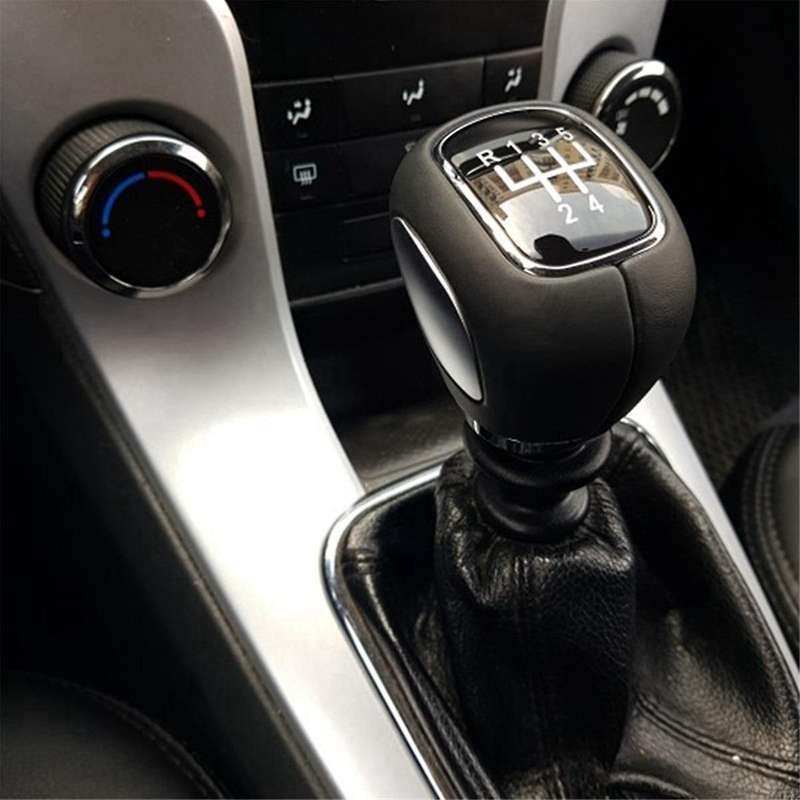 2pcs 5 Speed Manual Gear Shift Knob Shifter Lever Head for 2009-2015