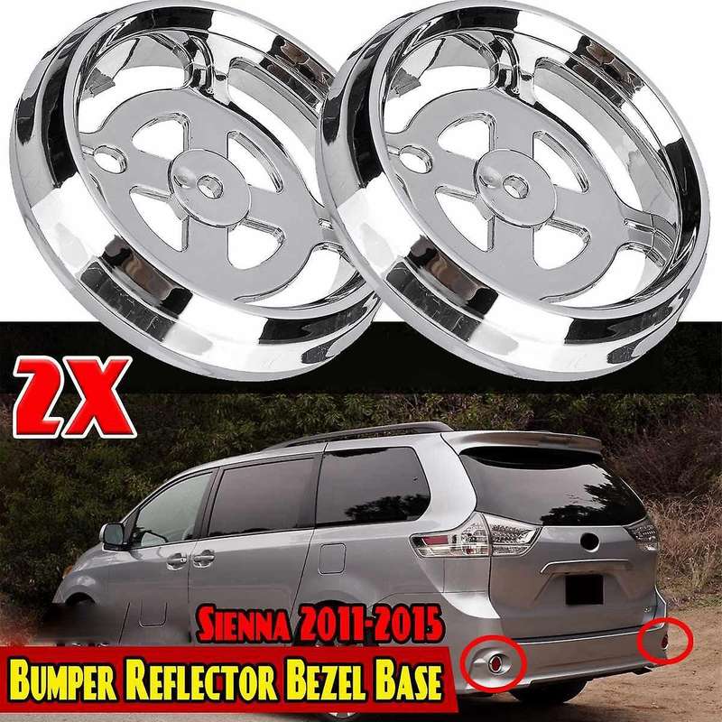 2Pcs 52752080102 Car Rear Bumper Reflector Bezel Base Cover Cap for Sienna 2011 2012 2013 2014 2015