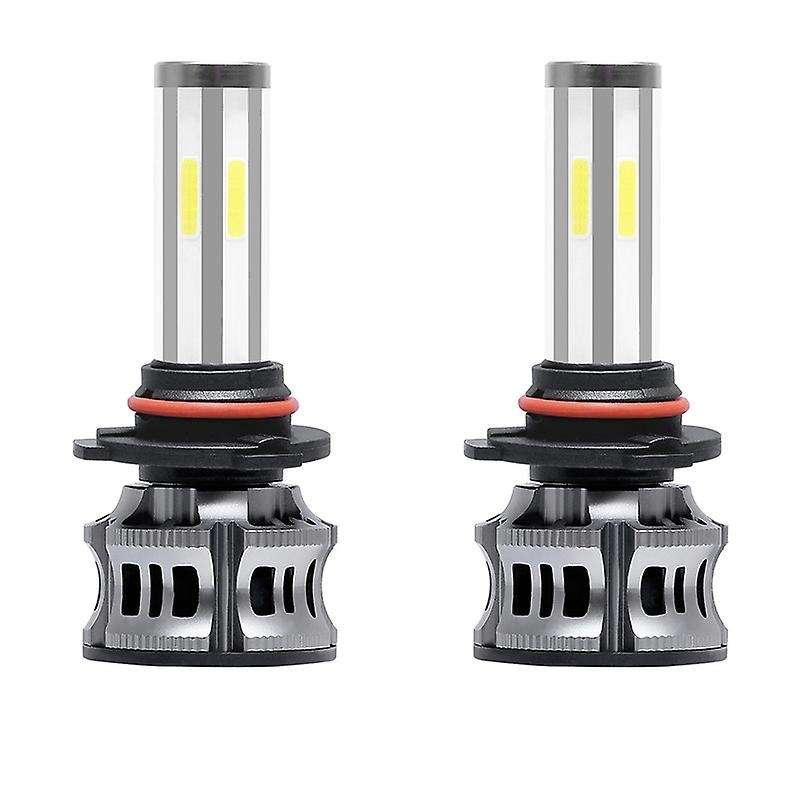 2PCS 6 Sides LED Headlight Kit 9005 High Low Beam DOB LED Bulb Car Lighting 3000K 6000K 8000K Three