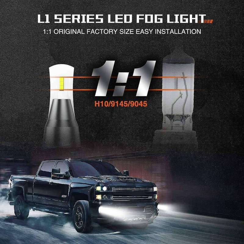 2PCS 6 Sides LED Headlight Kit 9005 High Low Beam DOB LED Bulb Car Lighting 3000K 6000K 8000K Three