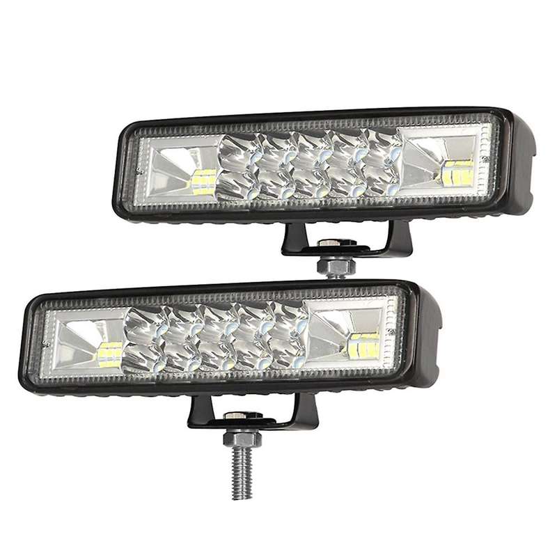 2pcs 6 Inch 120w Flood Spot Led Work Light Bar Waterproof Warning Light for Driving Offroad Car Trac