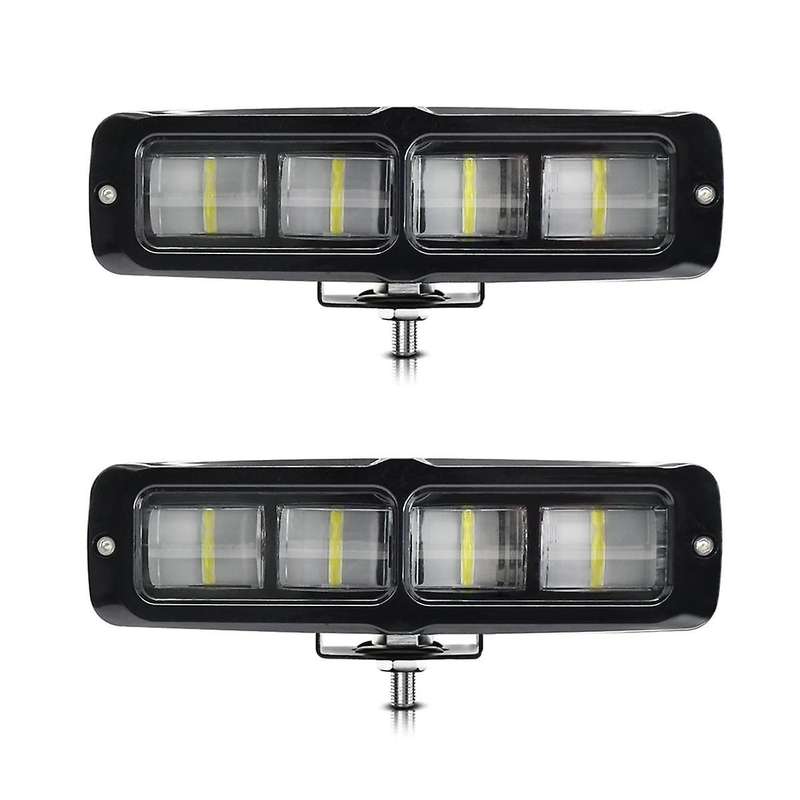 2PCS 6 Inch LED Light Bar, 80W Fog Light Off Road Lights Work Light Bar for Truck SUV ATV Boat Motor