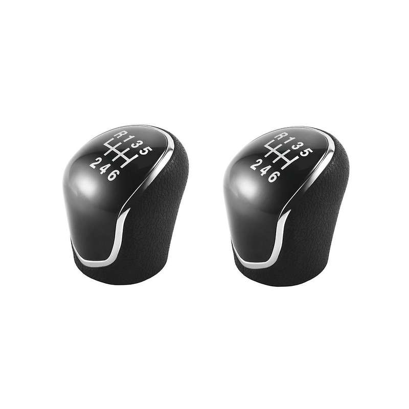 2PCS 6 Speed Manual Stick Gear Shift Knob for IX35 2012-2016 Car Lever Shifter Head Handball Gear Sh