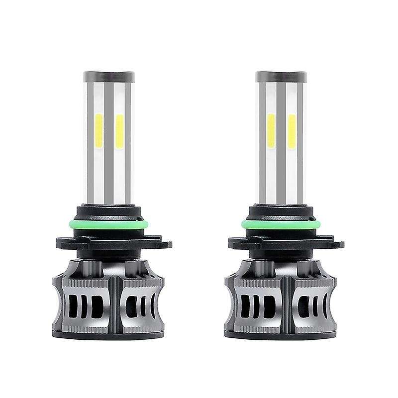 2PCS 6 Sides LED Headlight Kit High Low Beam DOB LED Bulb Car Lighting 3000K 6000K 8000K Three Color