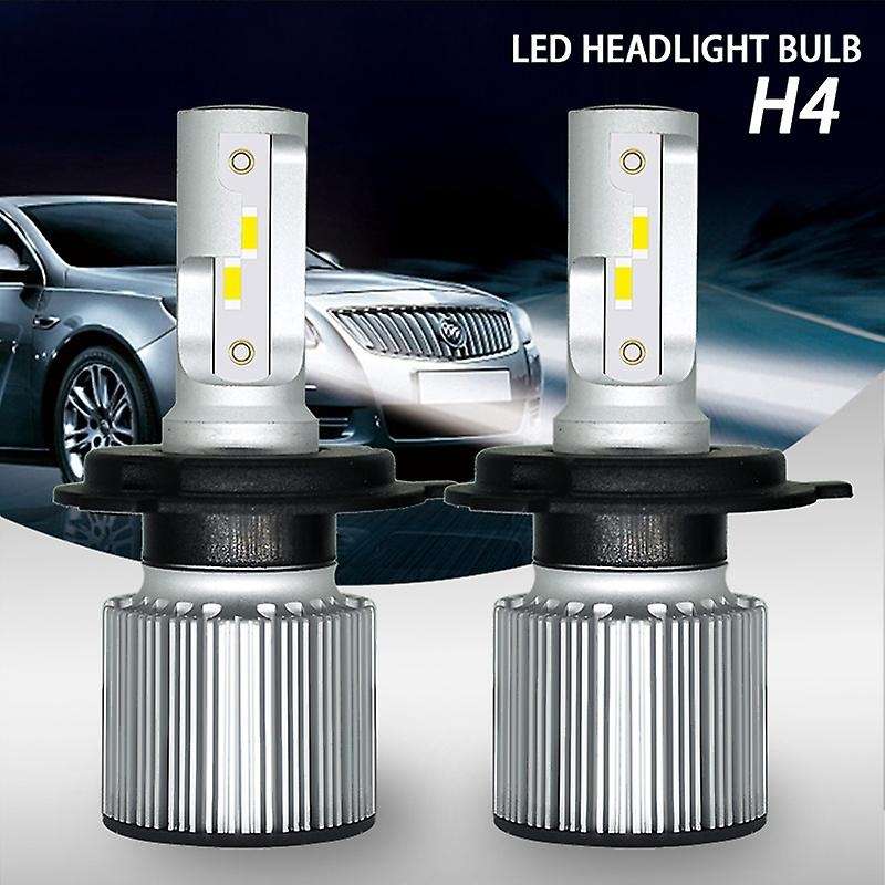 2Pcs 6000K Csp Car Led Headlight Bulb 50W 6400Lm Car Shape 9012