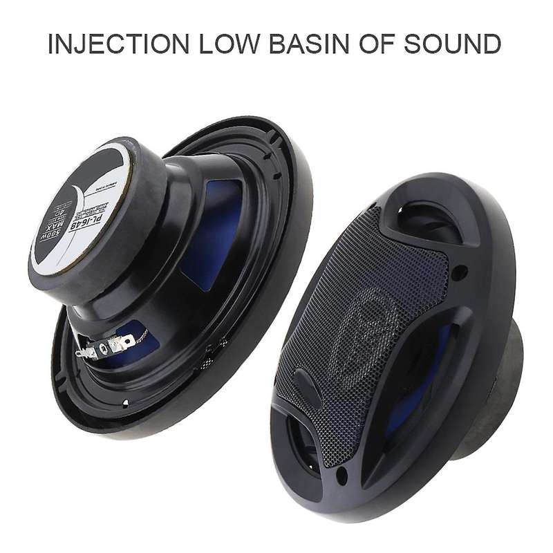 2Pcs 6.5 Inch 500W Car HiFi Coaxial Speaker Vehicle Door Auto Audio Music Stereo Full Range Frequenc