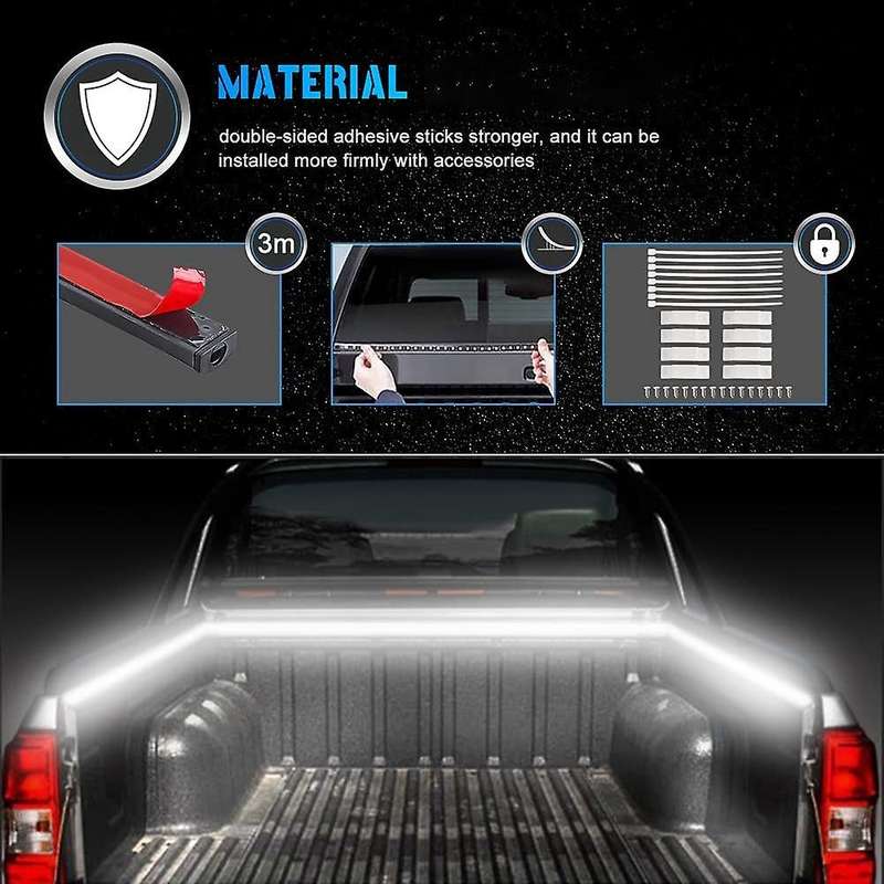 2PCS 60 Inch 150cm Car LED Light Bar 180 LED Pickup Light Bar Truck Brake Strip Pickup LED Light Bar