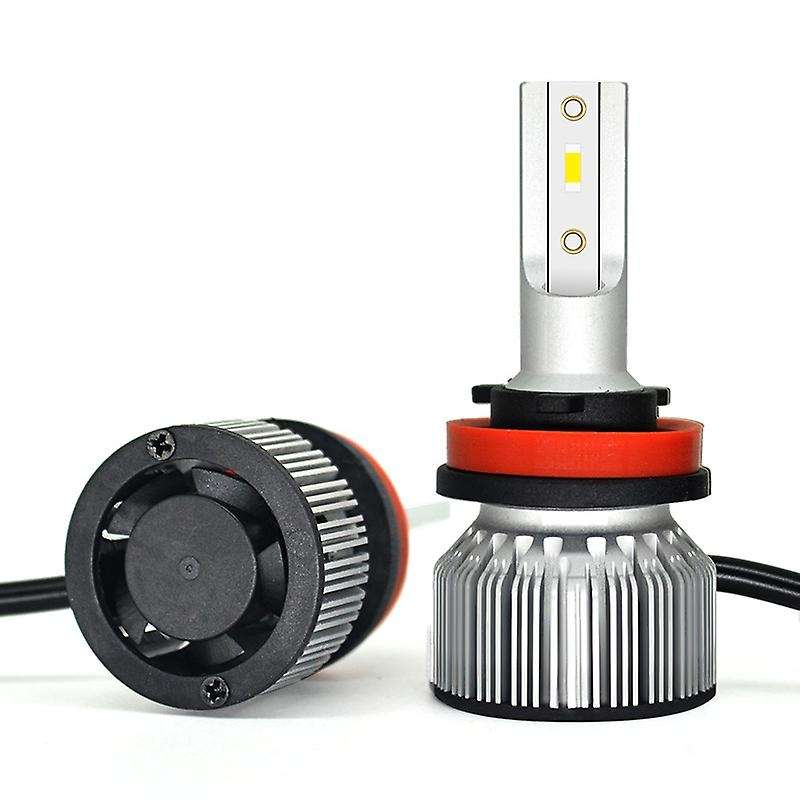 2Pcs 6000K Csp Car Led Headlight Bulb 50W 6400Lm Car Shape H11
