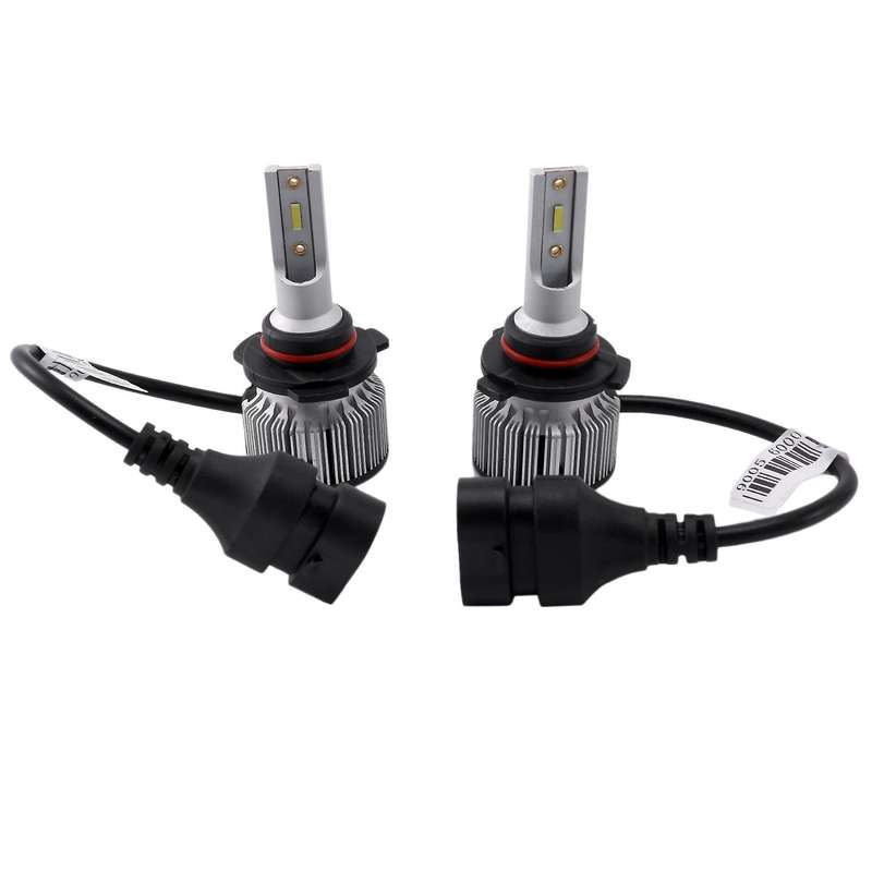 2Pcs 6000K Csp Car Led Headlight Bulb 50W 6400Lm Car Shape 9005