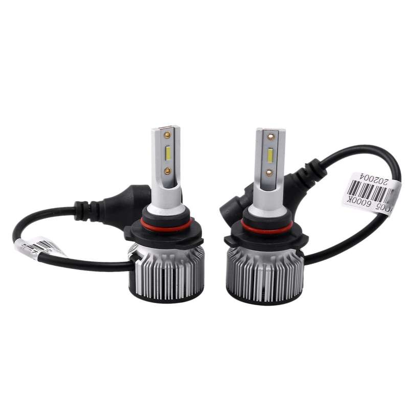 2Pcs 6000K Csp Car Led Headlight Bulb 50W 6400Lm Car Shape 9005