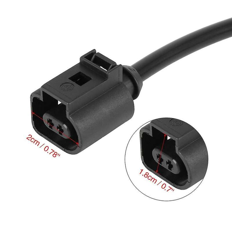 2Pcs 7P0907637C Rear Brake Pad Electronic Wear Sensor Replacement for 2010-2014 2010