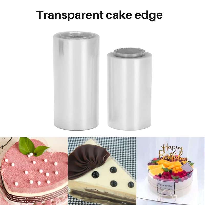 2pcs 8/10cm Cake Mold Film Transparent Cake Rolls Mousse Cake Acetate Sheets Chocolate Candy Wrappi