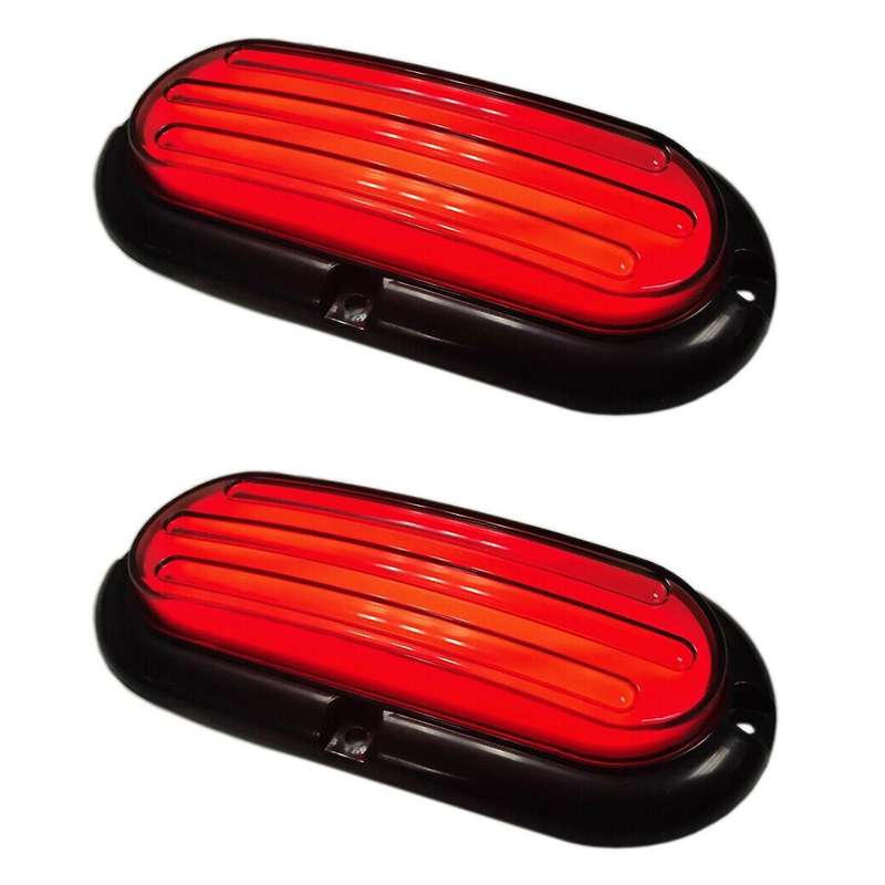2PCS 74LED Tail Lights Rear Turn Signal Lamp Brake Indicator Warning Light for Truck Trailer SUV Van