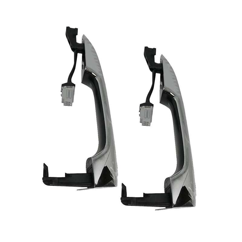 2pcs 82651-g5210cr Front Door Handle Inductive Have Button for 2016-2018 Chrome Door Puller Catch B