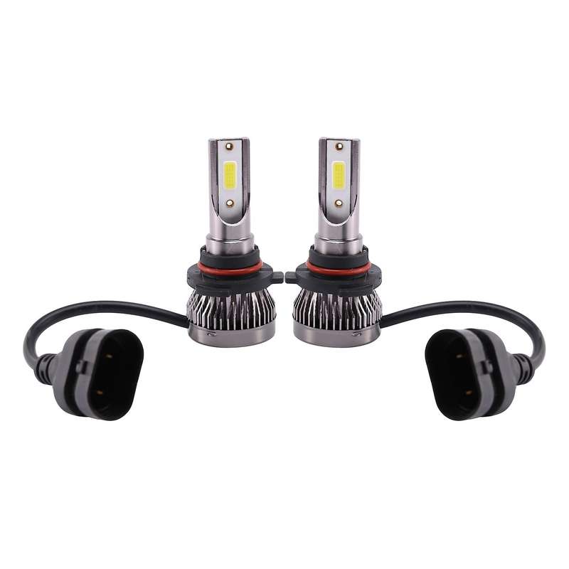 2Pcs 9005/Hb3/H10 Mini1 Led Headlight 36W 6000Lm Cob Bulbs Kit Hi/Low Beam 6000K