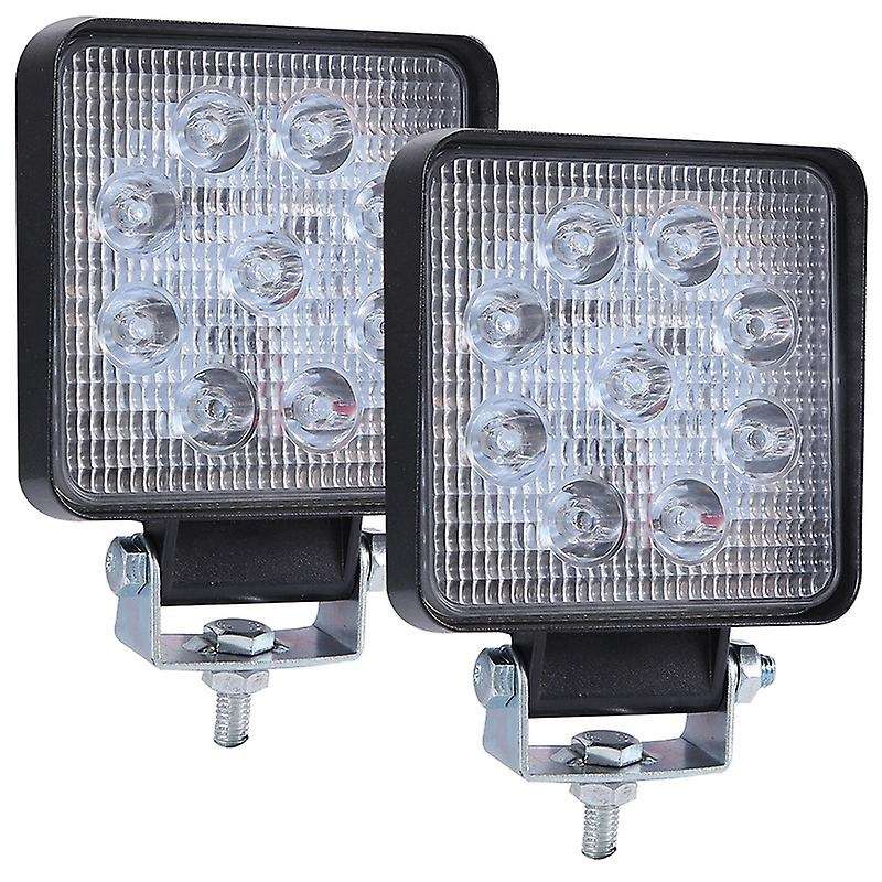 2Pcs 90W 6000K 9000Lm Spotlight Led Work Bars Driving Lamps Waterproof Road Fog Lights for Truck Atv