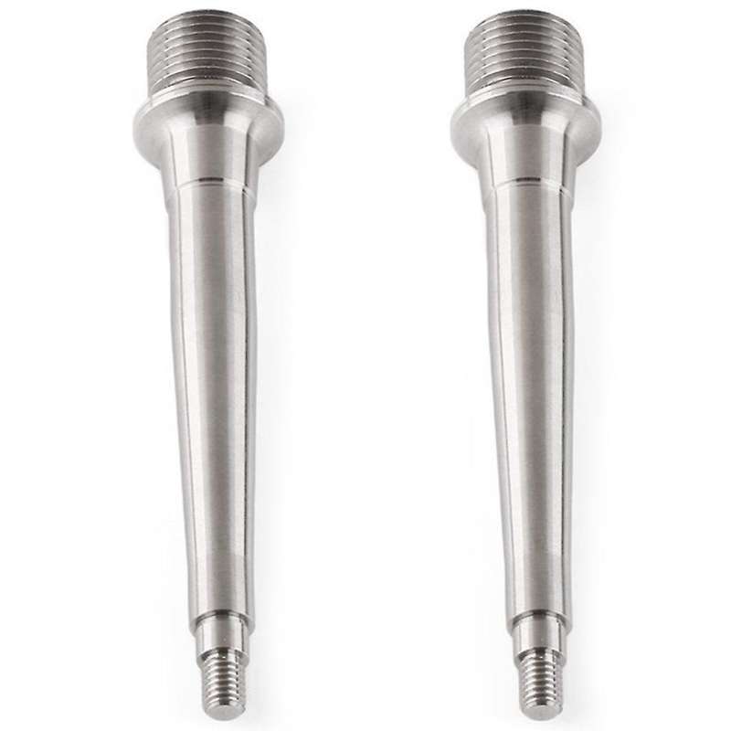 2Pcs 93Mm Titanium/Ti Spindle/Axles Foot Shaft Pedals Bearing Titanium Pedal Shaft Titanium Alloy Pe