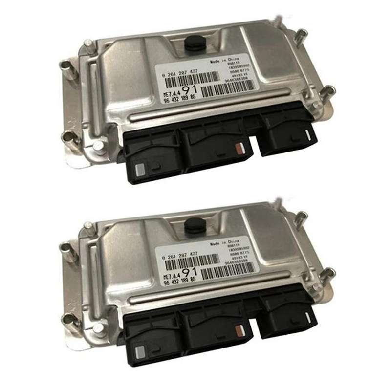 2pcs 9643218988 Engine Electronic Control Unit Ecu Computer Board Me7.4.4 Automotive for 206 207 307