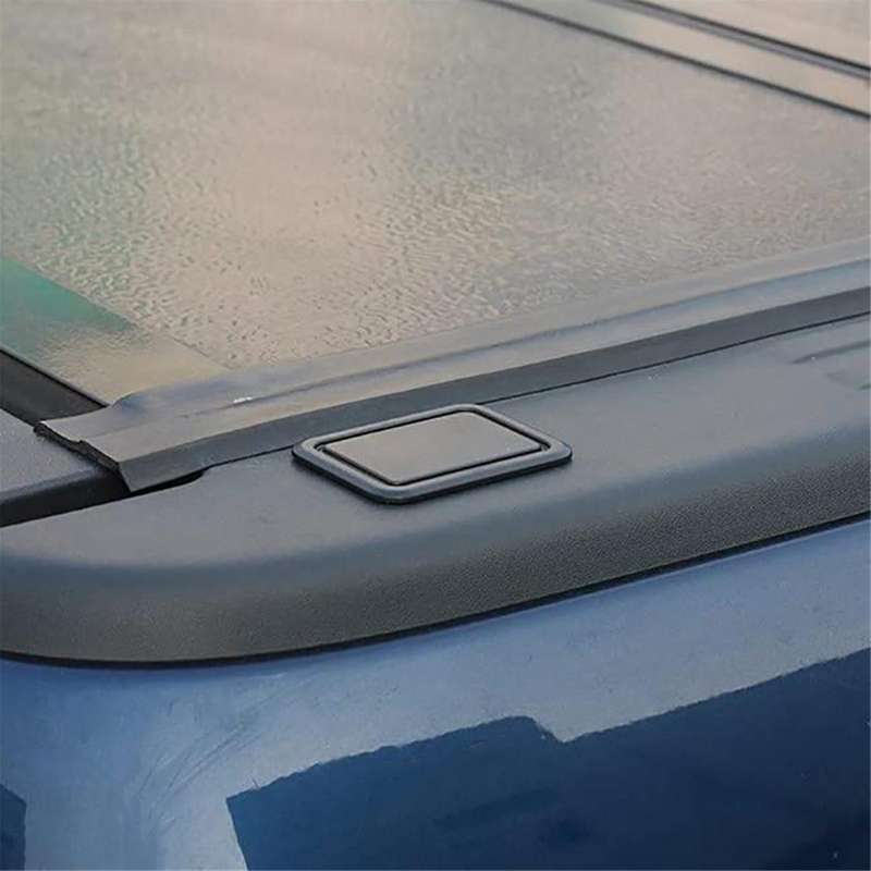2pcs Abs Black Rear Trunk Tail Box Protective Cover Trim Fit for Ram 1500 2018 2019 2020 2021 Car A