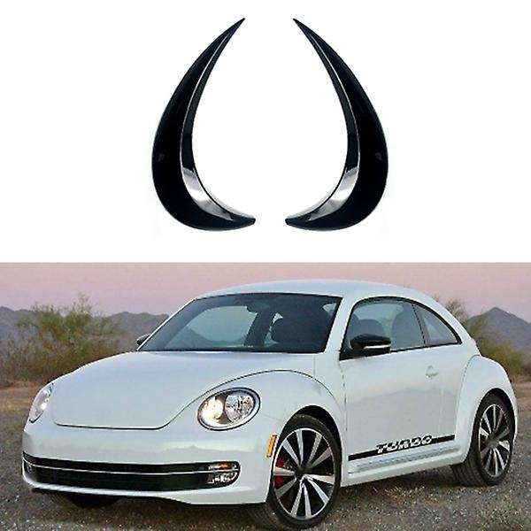 2PCS ABS Black Front Headlight Eyelids Eyelashs Covers for A5 2012 - 2018 Head Light Eyebrows Trim