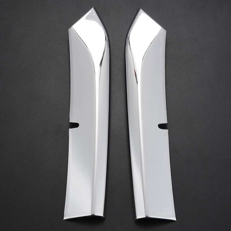 2Pcs ABS Chrome Front Grill Cover Trims Strip Sticker Accessories for -3 CX3 2015 2016 2017 2018 Ac