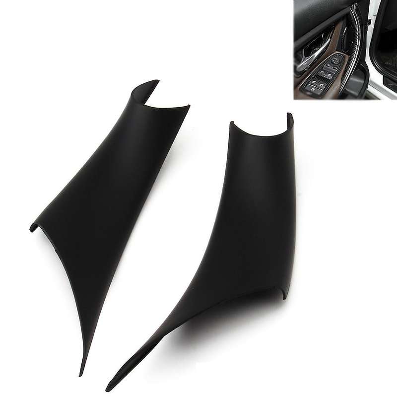 2Pcs ABS Interior Door Handle Cover Compatible -BMW Carbon Fiber Style