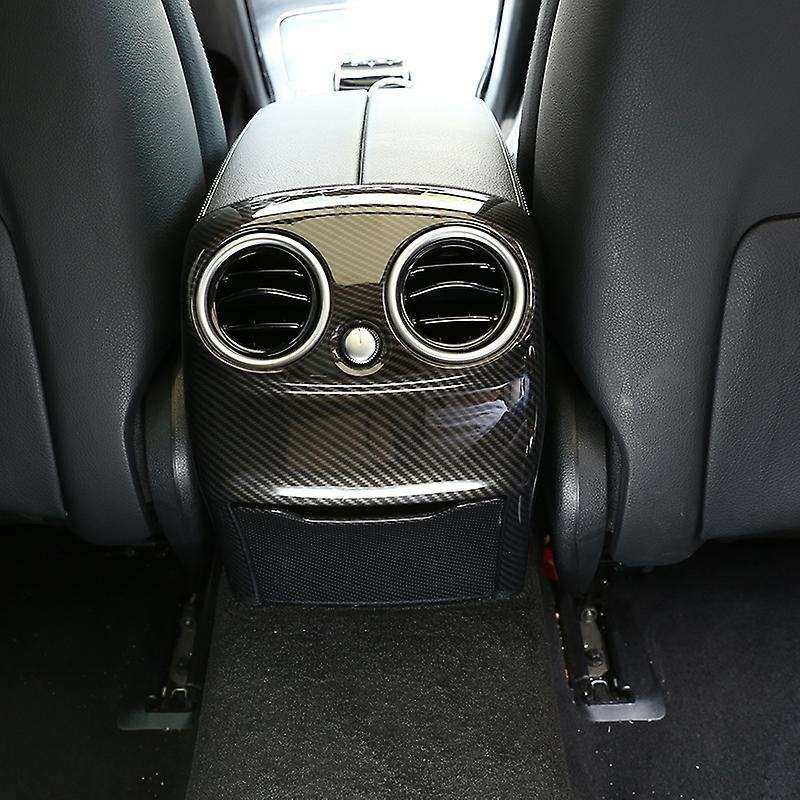 2pcs Abs Carbon for W205 C Class C-class 2015-2018 Car Accessories Rear Air Conditioning Vent Cover