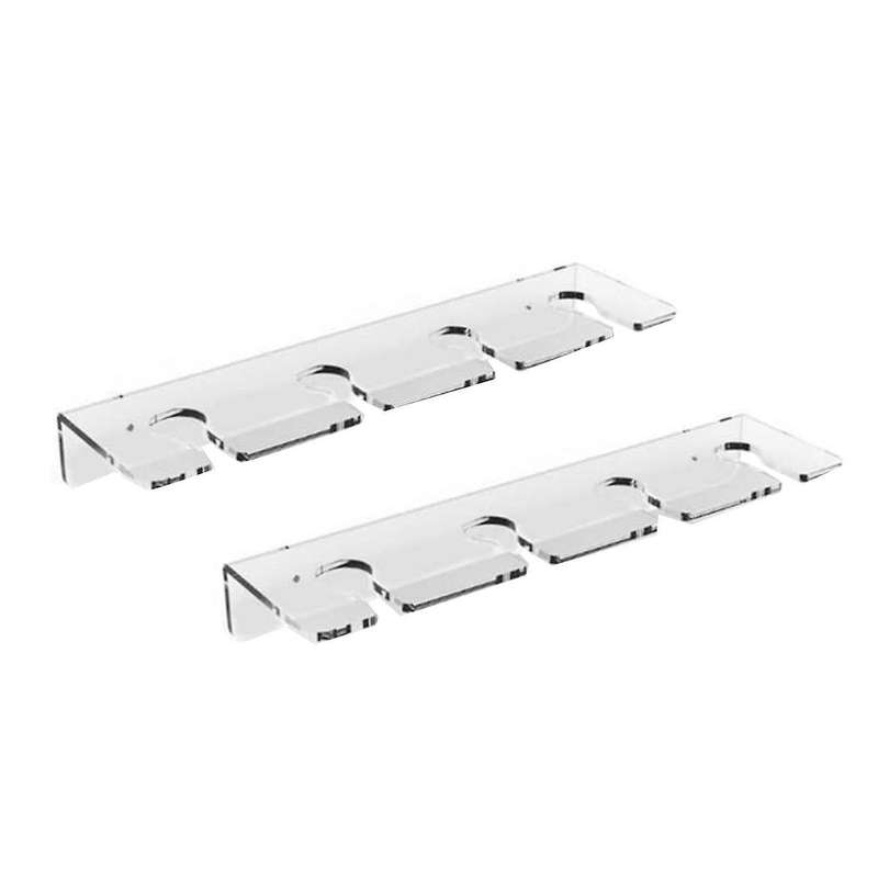 2pcs Acrylic Wine Glass Holder Wall Mounted Cup Holder Wine Glass Hanging Rack Kitchen Cupboard Bar