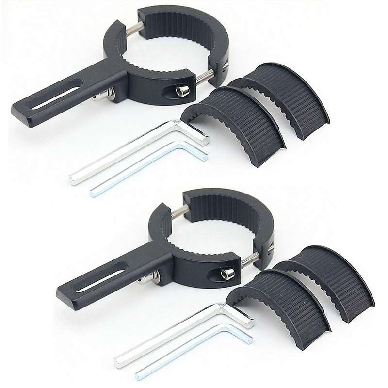 2pcs Adjustable Motorcycle Headlight Holder Motorcycle Light Bracket Universal Headlight Spotlight M