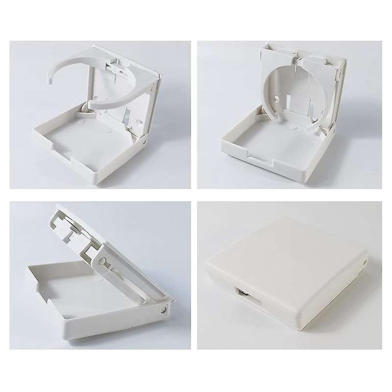 2pcs Adjustable Folding Drink Holder Universal Car Cup Holder for Marine Boat Car Trucks (white)
