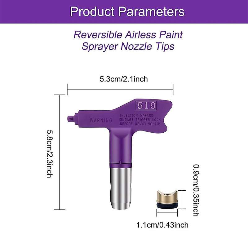2pcs Airless Spray Tip Nozzle Airless Sprayer Nozzle Airless Spray Nozzle Suitable for Spray Tip Ho