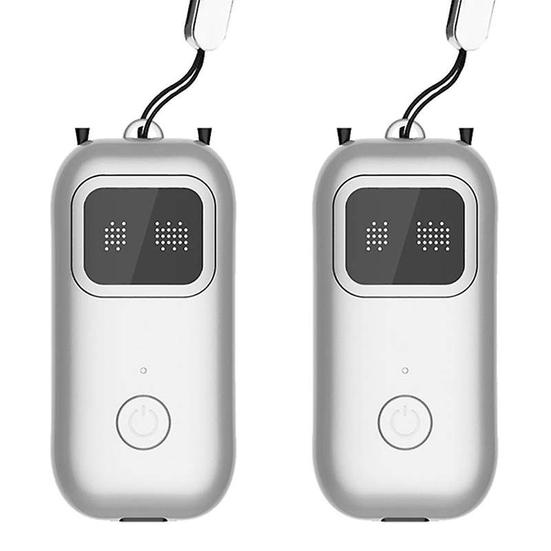 2Pcs Air Purifier Mini Portable 16000W Negative Ion Two-Speed Adjustable 500MAH Hanging Neck Purifie