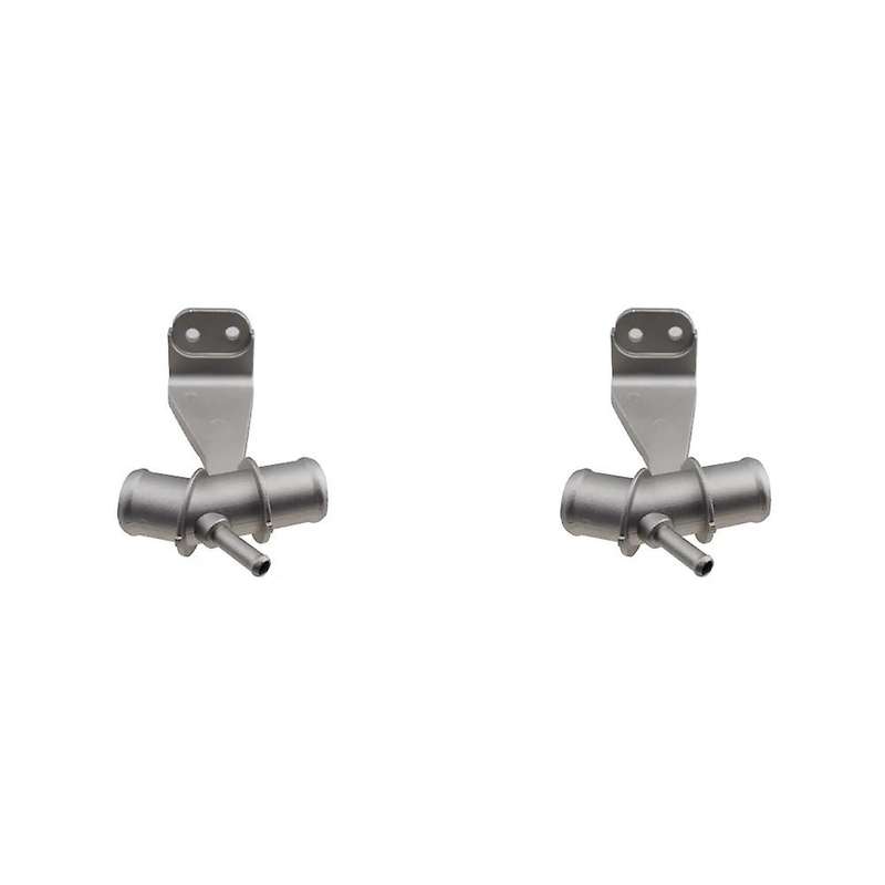 2PCS Aluminium Car Engine Coolant Water Outlet Pipe 1657722030 16577-22030 for for 09-17 1.8L L4