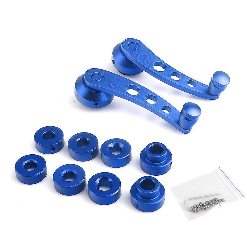 2Pcs Aluminum Alloy Universal Car Window Handle Winder Riser Replacement Winder Crank Riser Kit Univ