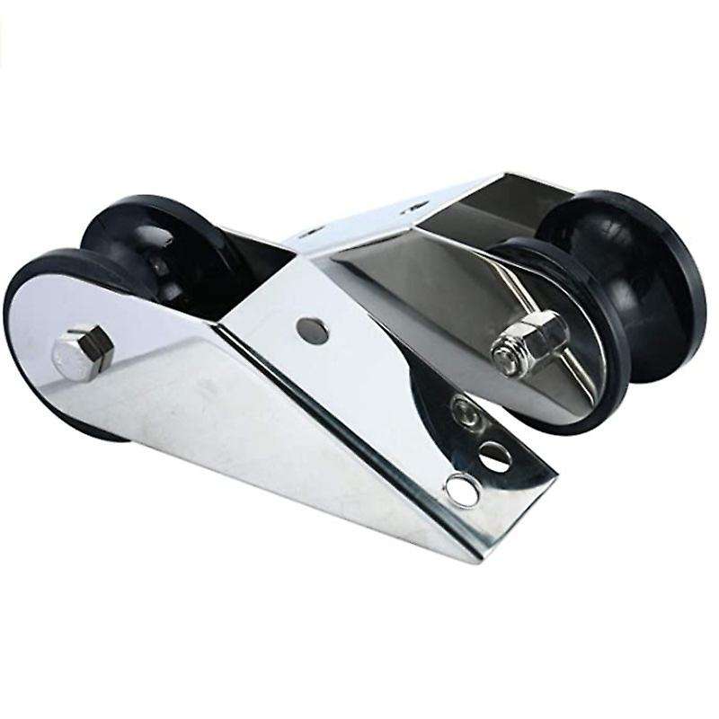 2Pcs Anchor Lifter Anchor Lifter Stainless Steel Boat Anchoring Rubber Roller, Used for Stationary S